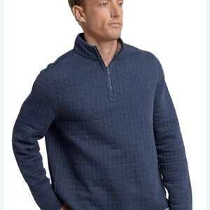 Men’s size XXL Southern Tide NWOT Fairwood  Blue Reversible 1/4 zip sweater